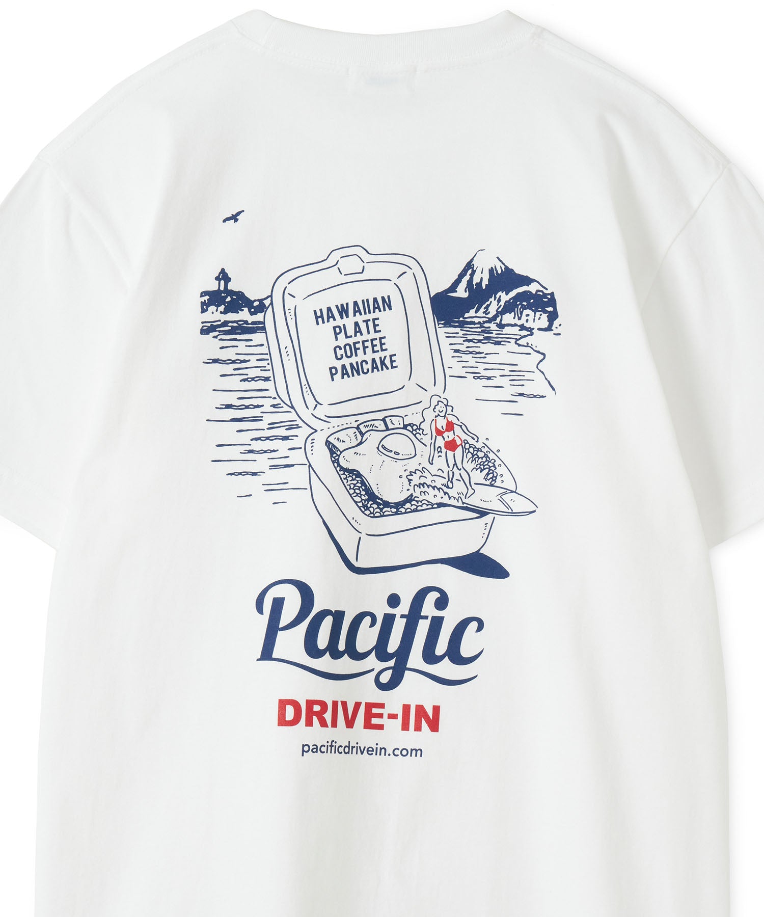 PDI HAWAIIAN PLATE S/S TEE WHITE