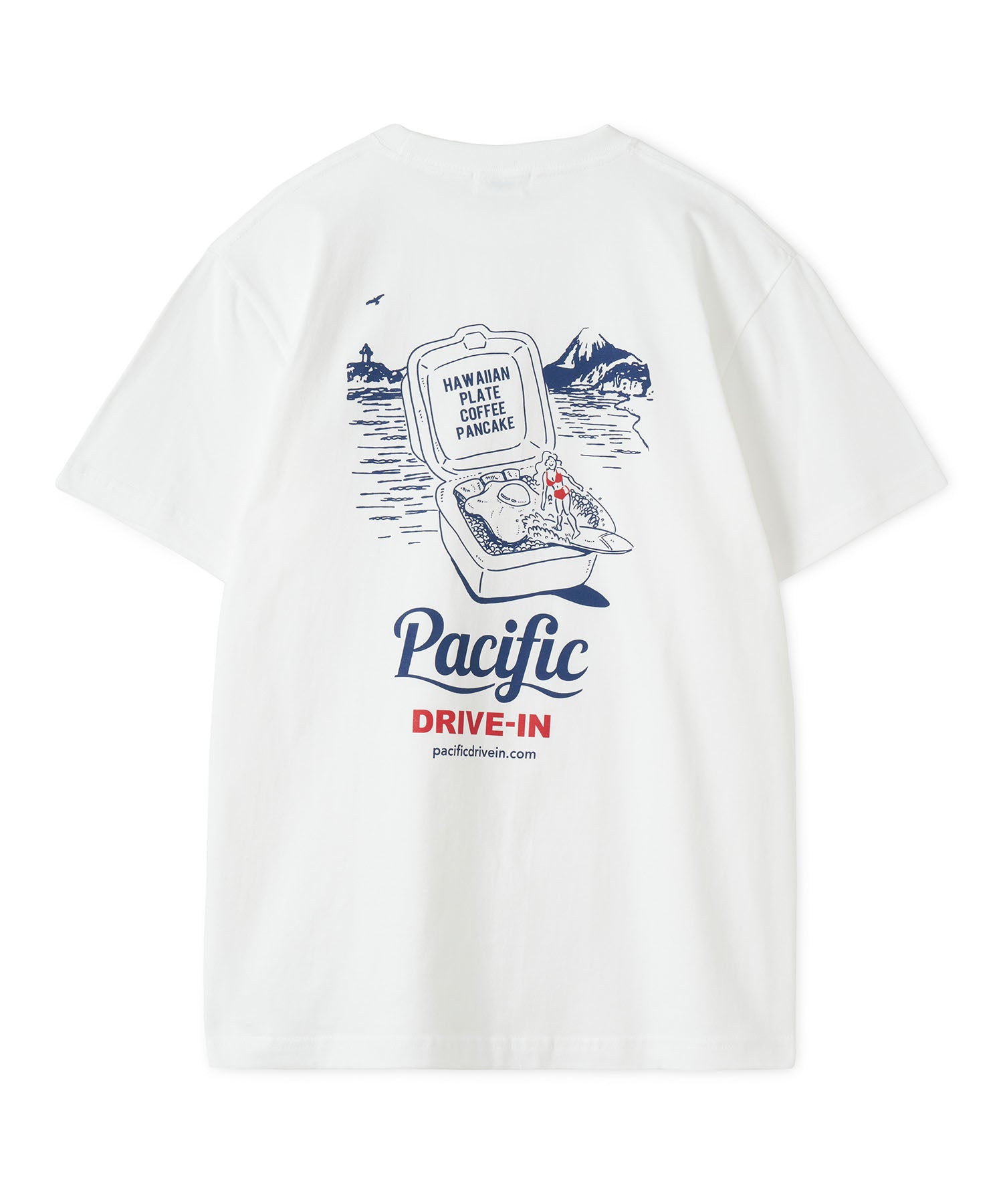 PDI HAWAIIAN PLATE S/S TEE WHITE
