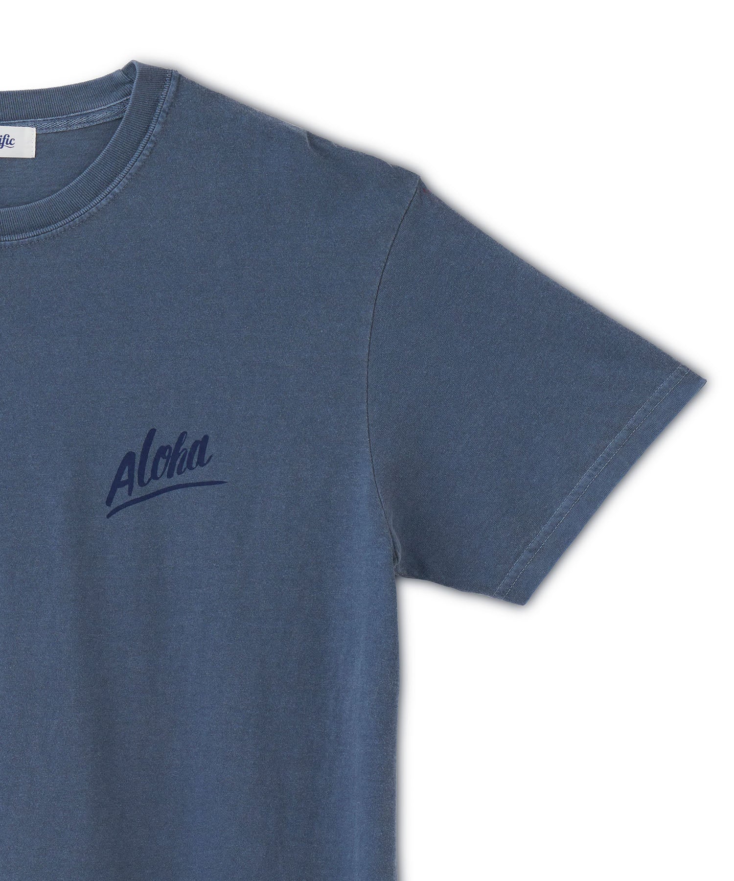 PDI ALOHA & SCRIPT LOGO T-SHIRT(PIGMENT DYED)