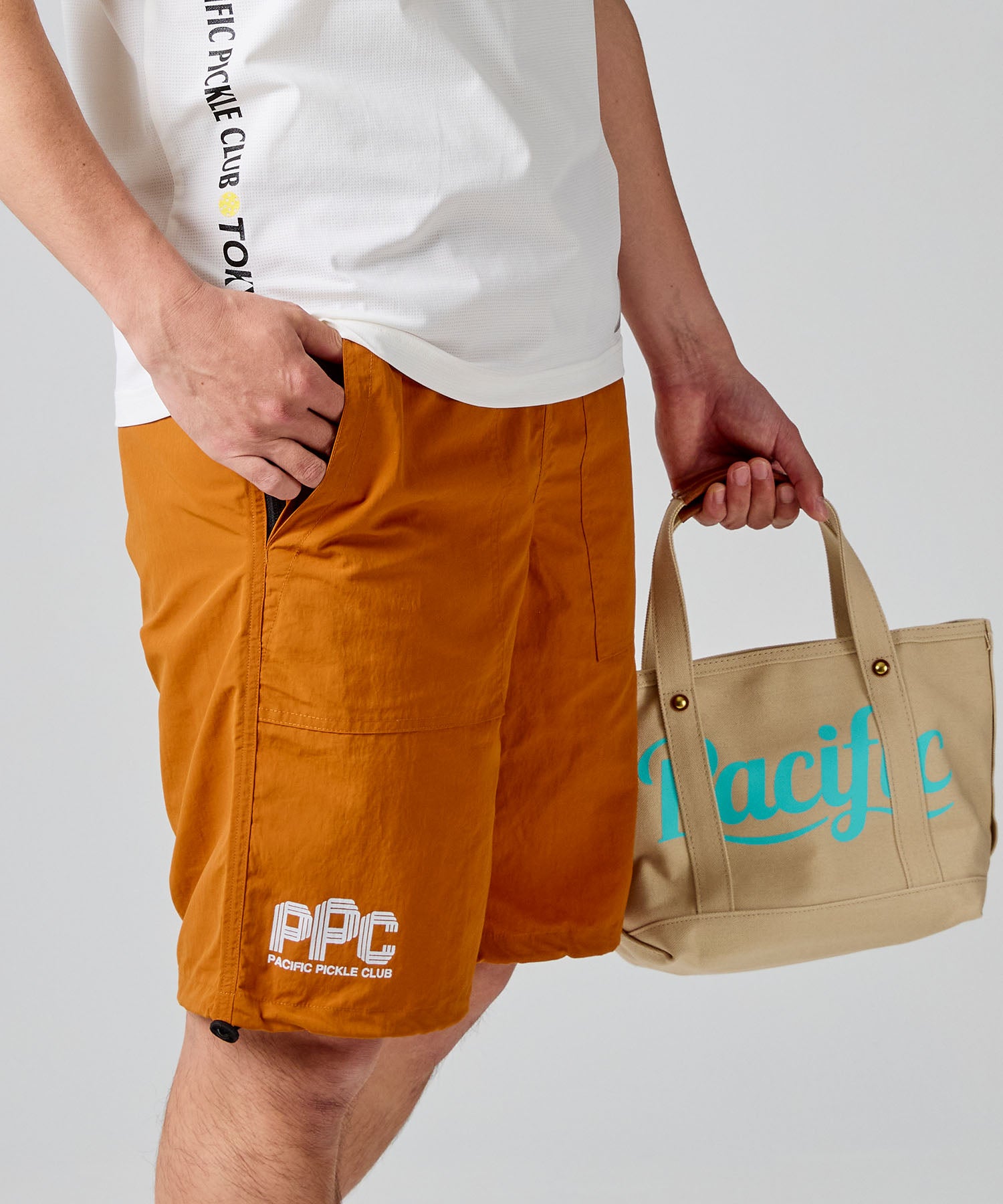 TAION × PPC NON DOWN MOUNTAIN W-POCKET SHORTS