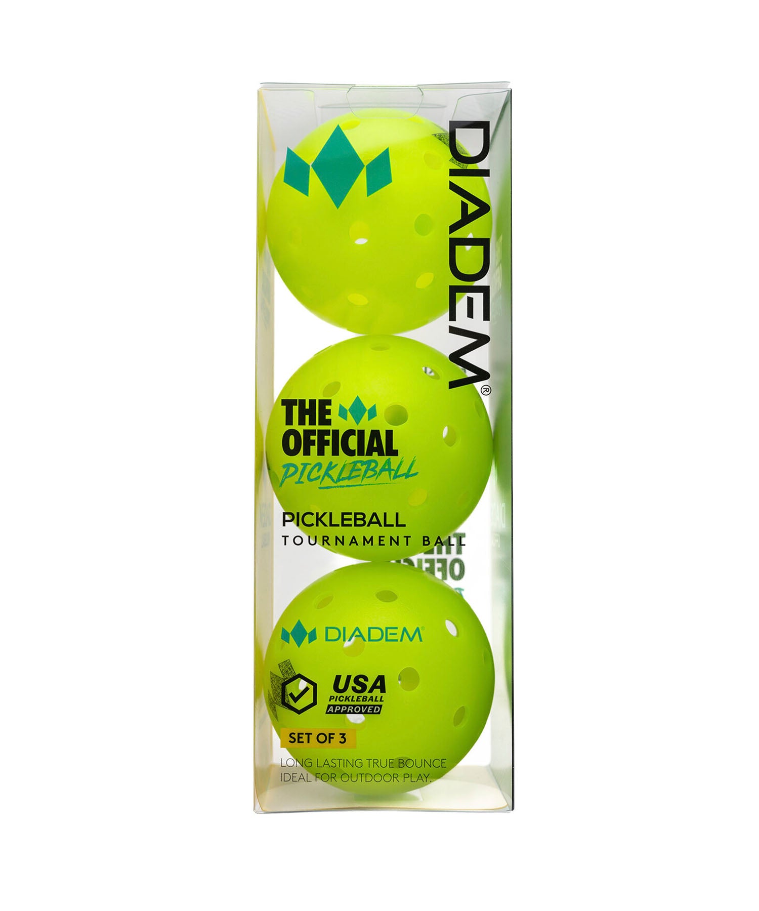 DIADEM THE OFFICIAL PICKLE BALL 3PK